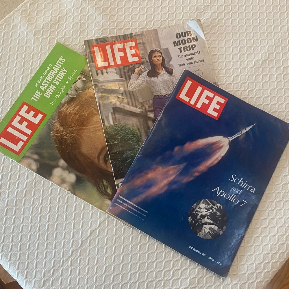 Vintage Life Magazine Collection. Set of 3.
